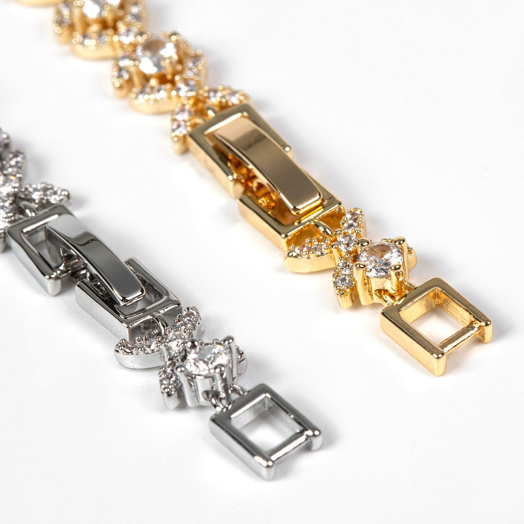 Small Cross Cubic Zirconia Bracelet